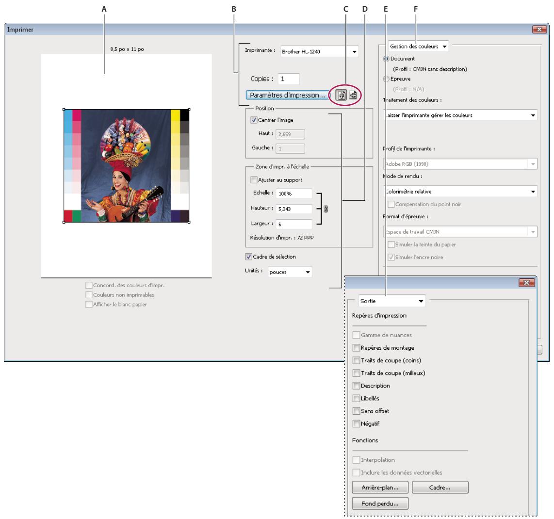 ADOBE PHOTOSHOP CS5 - Définition des options d'impression dans Photoshop et impression - 1