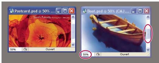 ADOBE PHOTOSHOP CS5 - Correspondance du zoom et des positions - 2