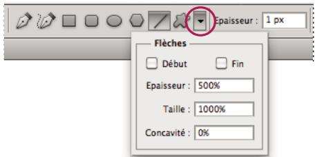 ADOBE PHOTOSHOP CS5 - Options des outils de forme - 1