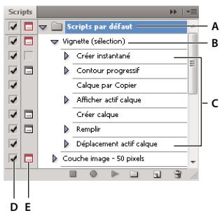 ADOBE PHOTOSHOP CS5 - Présentation du panneau Scripts - 1