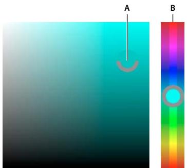 ADOBE PHOTOSHOP CS5 - Sélection d'une couleur dans le sélecteur de couleurs HUD - 1