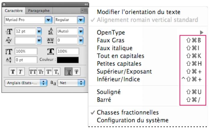 ADOBE PHOTOSHOP CS5 - A propos des raccourcis dynamiques - 1