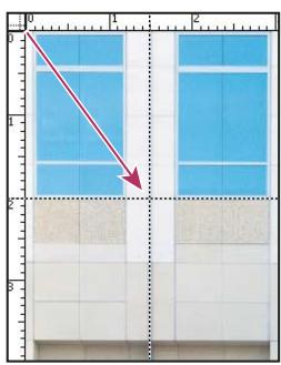 ADOBE PHOTOSHOP CS5 - Déplacement du point d'origine d'une règle - 1