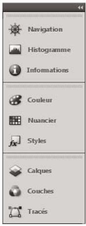 ADOBE PHOTOSHOP CS5 - Réduction et développement des icônes de panneaux - 1