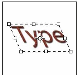 ADOBE PHOTOSHOP CS5 - Redimensionnement ou transformation d'un cadre de selection de texte - 2