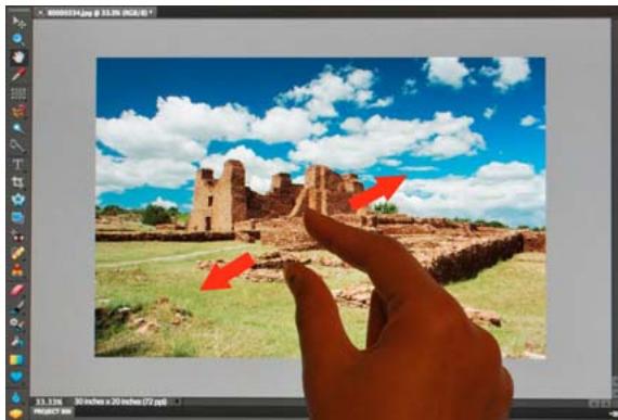 ADOBE PHOTOSHOP ELEMENTS 10 - Prise en charge de la fonctionnalité d'interaction tactile multipoint - 2