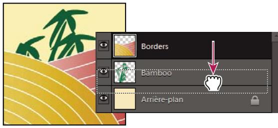 ADOBE PHOTOSHOP ELEMENTS 10 - Modification de l'ordre d'emplacement des calques - 1