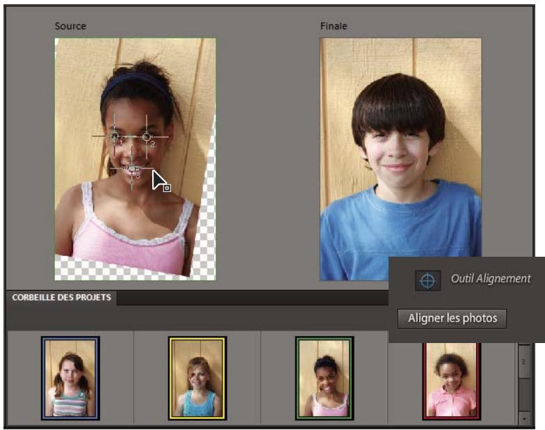ADOBE PHOTOSHOP ELEMENTS 10 - Utilisation de la fonction visages photomerge - 2