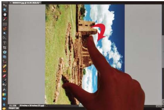 ADOBE PHOTOSHOP ELEMENTS 10 - Prise en charge de la fonctionnalité d'interaction tactile multipoint - 1