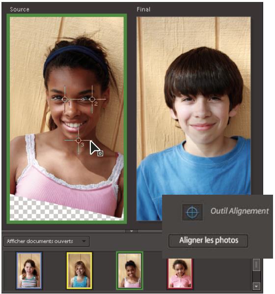 ADOBE PHOTOSHOP ELEMENTS 7.0 - Utilisation de la fonction visages photomerge - 1