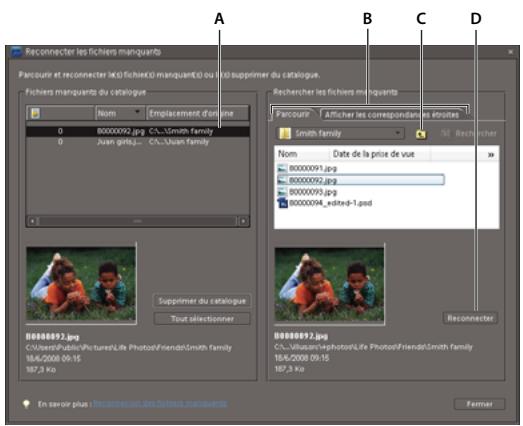ADOBE PHOTOSHOP ELEMENTS 7.0 - Reconnexion d'un ou de plusieurs fichiers manquants - 1