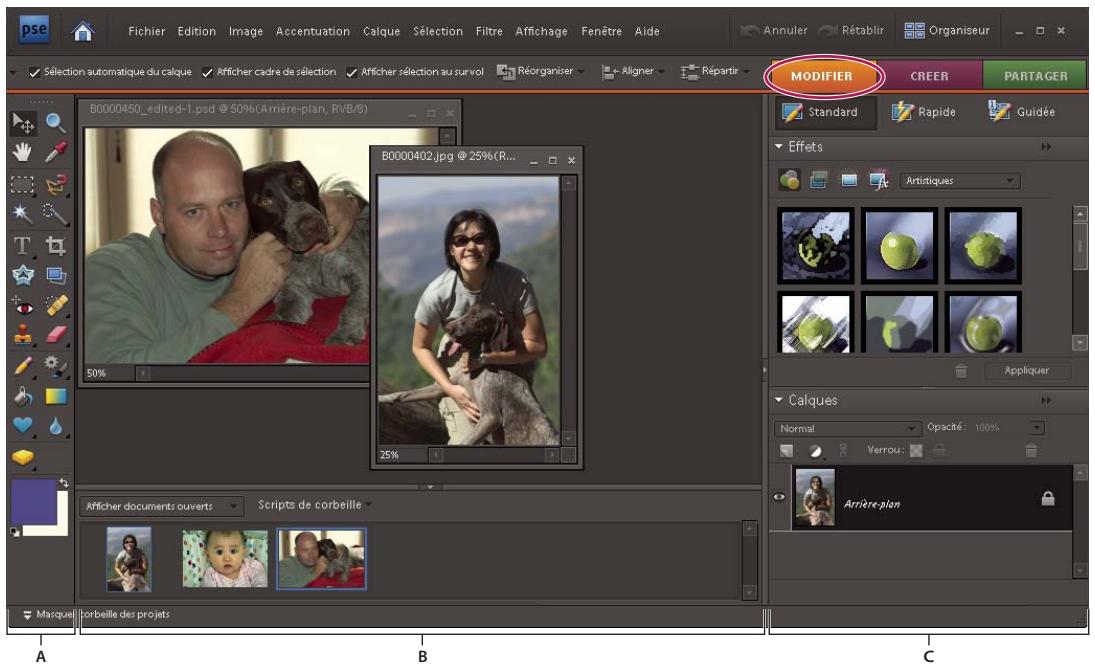 ADOBE PHOTOSHOP ELEMENTS 7.0 - Correction de la couleur en mode retouche standard - 1