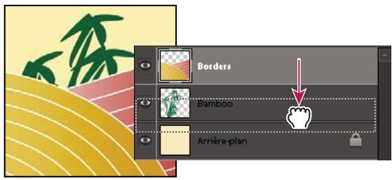ADOBE PHOTOSHOP ELEMENTS 7.0 - Modification de l'ordre d'emplacement des calques - 1