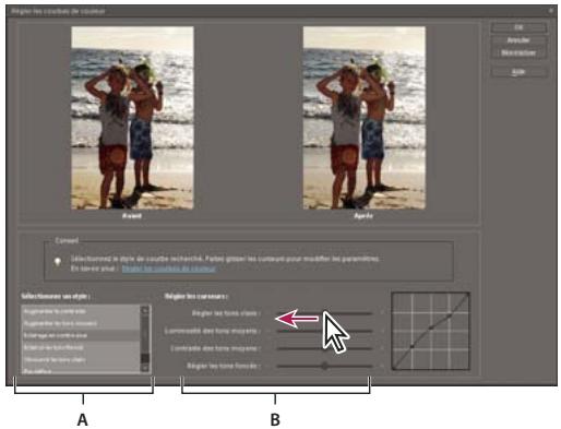 ADOBE PHOTOSHOP ELEMENTS 8 MAC - Réglage des courbes des couleurs - 1