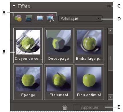 ADOBE PHOTOSHOP ELEMENTS 8 MAC - Utilisation du panneau Effets - 1