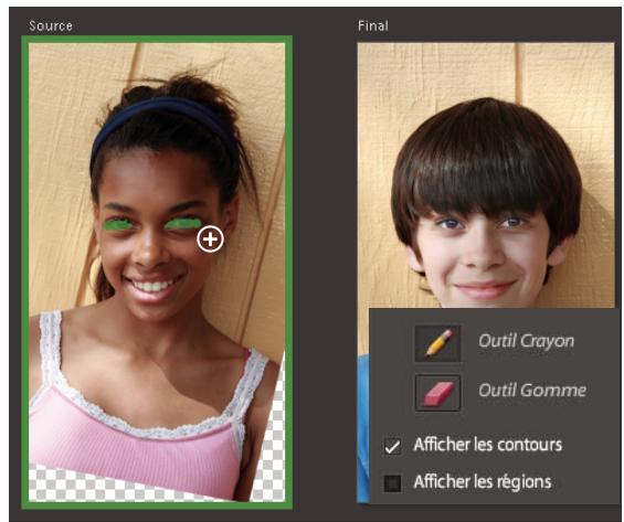 ADOBE PHOTOSHOP ELEMENTS 8 MAC - Utilisation de la fonction Visages Photomerge - 2