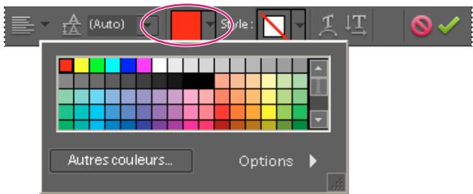 ADOBE PHOTOSHOP ELEMENTS 8 MAC - Modification de la couleur de texte - 1