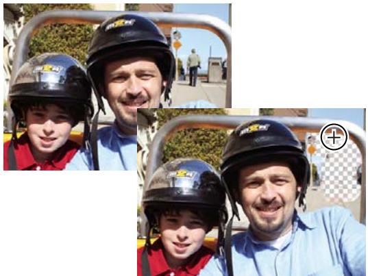 ADOBE PHOTOSHOP ELEMENTS 8 MAC - Utilisation de l'outil Gomme d'arrière-plan - 1