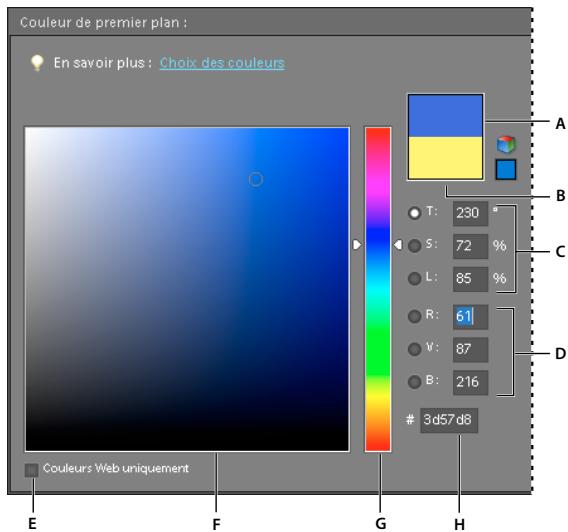 ADOBE PHOTOSHOP ELEMENTS 8 MAC - Utilisation du/selecteur de couleurs Adobe - 1