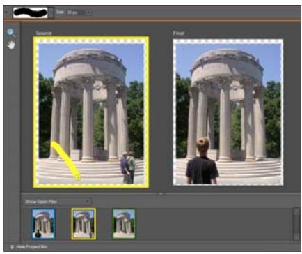 ADOBE PHOTOSHOP ELEMENTS 8 MAC - Utilisation de la fonction Nettoyage de scène Photomerge - 2