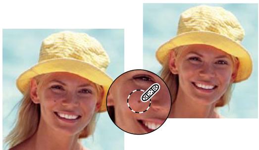 ADOBE PHOTOSHOP ELEMENTS 8 MAC - Correction des taches et des petites imperfections - 1