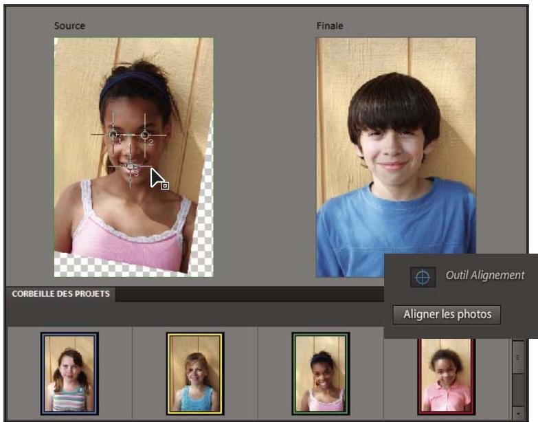 ADOBE PHOTOSHOP ELEMENTS 9 - Utilisation de la fonction visages photomerge - 2