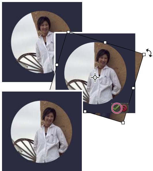 ADOBE PHOTOSHOP ELEMENTS 9 - Rotation manuelle d'un élément - 1