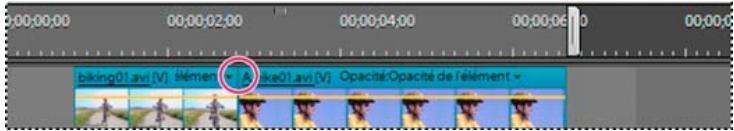ADOBE PREMIERE ELEMENTS 10 - Découpage dans le panneau Montage - 2