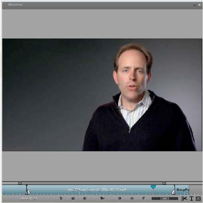 ADOBE PREMIERE ELEMENTS 10 - Présentation du panneau Moniteur - 1