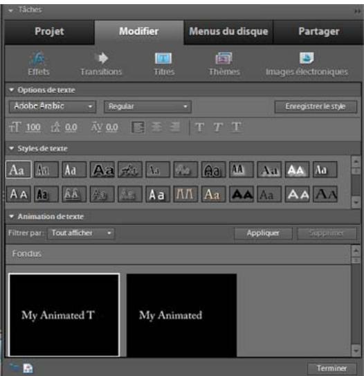 ADOBE PREMIERE ELEMENTS 10 - Sélection d'un titre pour modification - 2