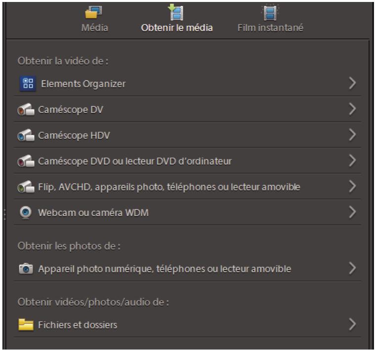 ADOBE PREMIERE ELEMENTS 10 - Ajout d'un média à votre projet - 1