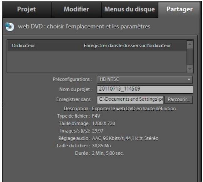 ADOBE PREMIERE ELEMENTS 10 - Création de fichiers DVD Web pour le Bureau - 1