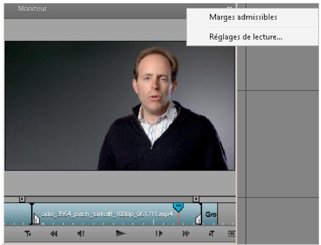 ADOBE PREMIERE ELEMENTS 10 - Ouverture des menus de panneau - 2
