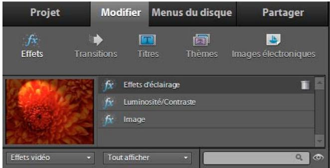 ADOBE PREMIERE ELEMENTS 10 - Suppression d'un effet - 1