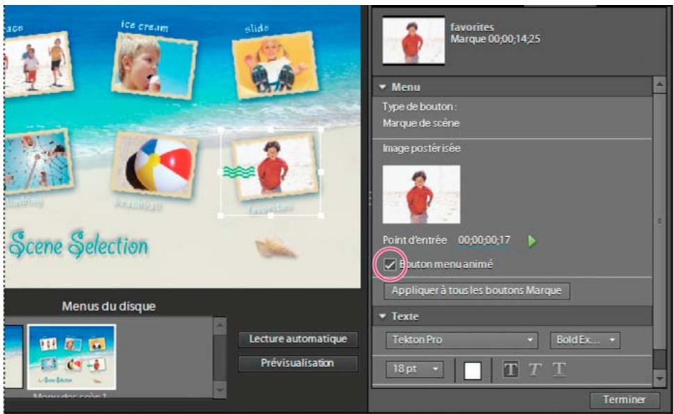 ADOBE PREMIERE ELEMENTS 10 - Animation des boutons - 1