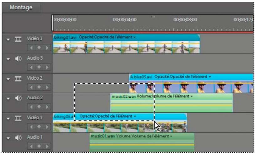 ADOBE PREMIERE ELEMENTS 10 - Montages couplés avec calques - 1