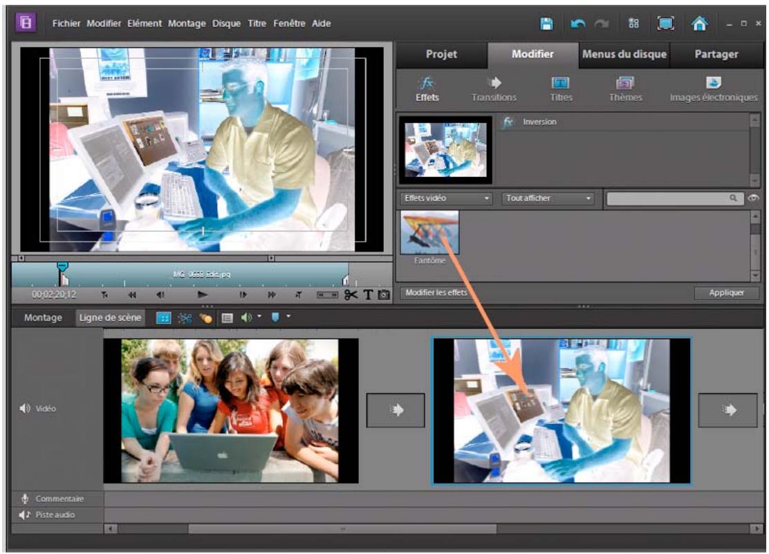 ADOBE PREMIERE ELEMENTS 10 - Application et prévisualisation d'un effet video - 1