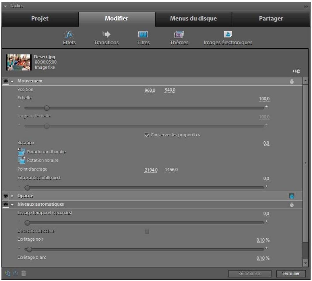 ADOBE PREMIERE ELEMENTS 10 - Présentation du panneau Tâches - 1