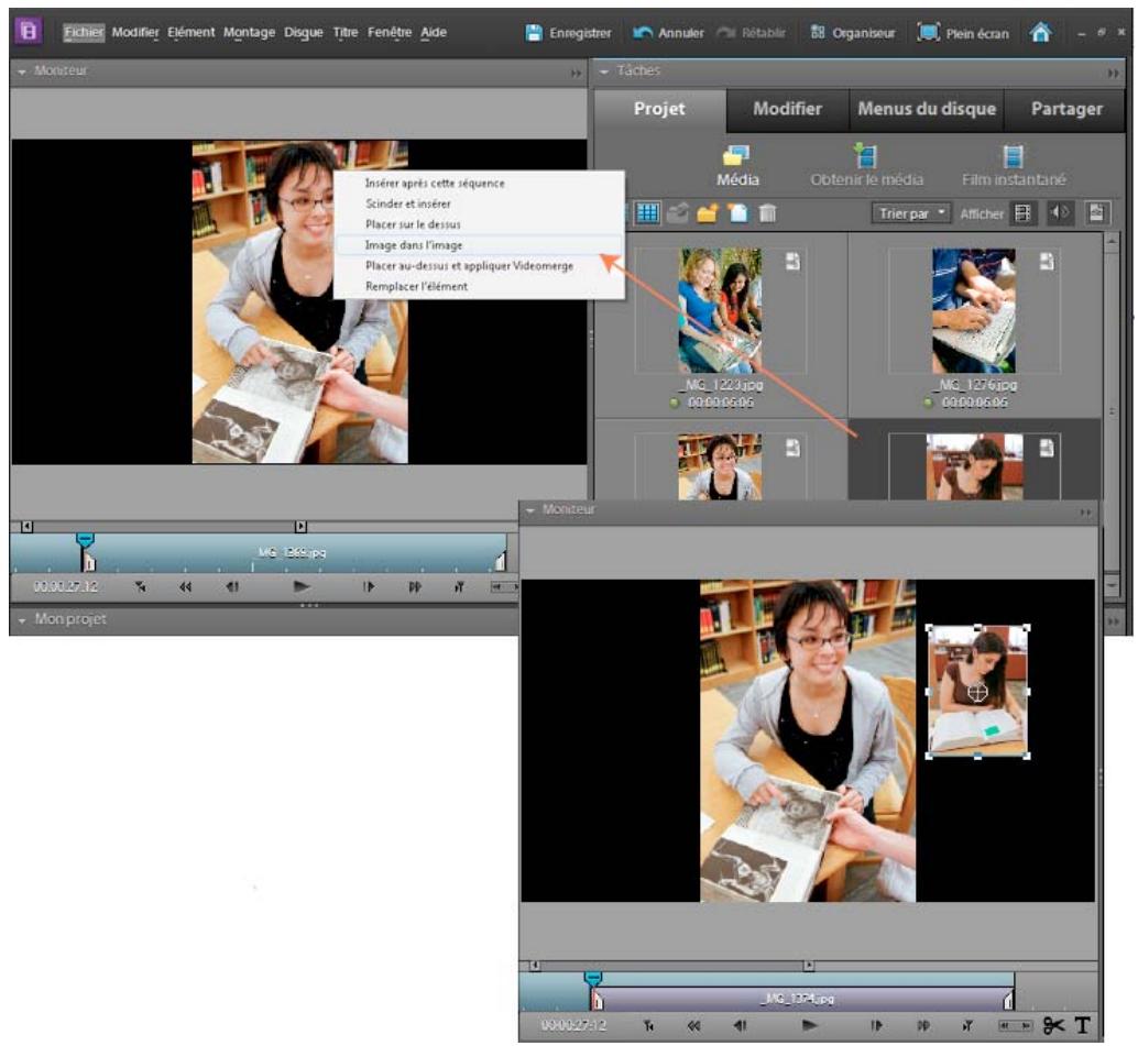 ADOBE PREMIERE ELEMENTS 10 - Création d'une incrustation d'image - 1