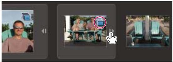 ADOBE PREMIERE ELEMENTS 10 - Afficher tous les fichiers d'un groupe de scènes ou d'une pile - 1