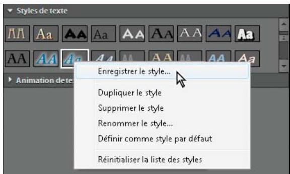 ADOBE PREMIERE ELEMENTS 10 - A propos des styles - 1