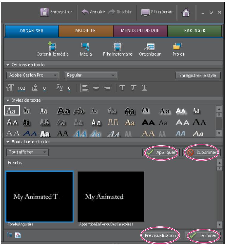 ADOBE PREMIERE ELEMENTS 8 - Création d'un titre avec du texte animé - 1