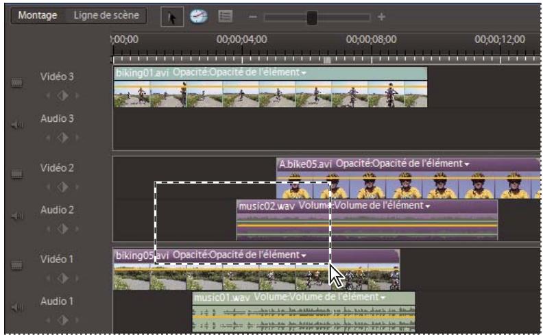ADOBE PREMIERE ELEMENTS 8 - Montages coupés avec calques - 1