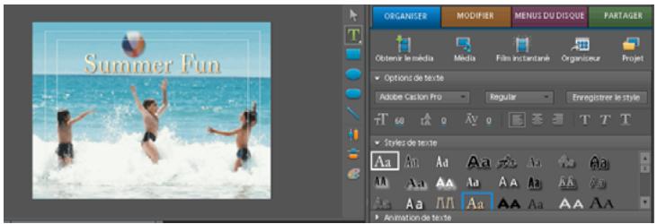 ADOBE PREMIERE ELEMENTS 8 - Sélection d'un titre pour modification - 1