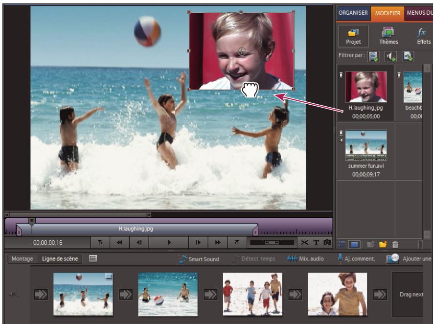 ADOBE PREMIERE ELEMENTS 8 - Création d'une incrustation d'image - 1