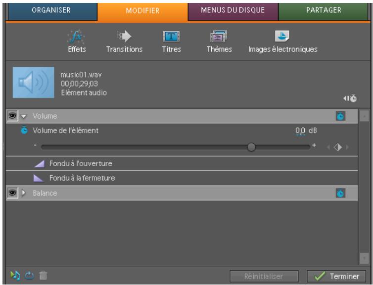 ADOBE PREMIERE ELEMENTS 8 - Application d'un effet audio - 1
