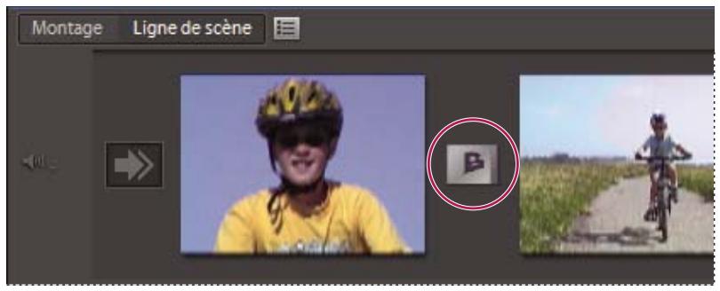 ADOBE PREMIERE ELEMENTS 8 - Afficher des transitions dans les vues Ligne de scène et Montage - 1