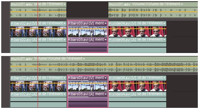 ADOBE PREMIERE ELEMENTS 8 - Ajout d'éléments dans le panneau Montage - 1