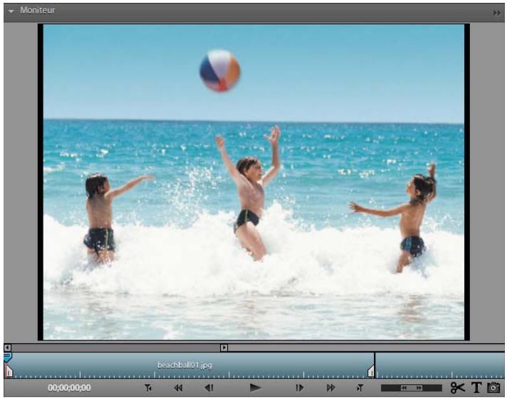ADOBE PREMIERE ELEMENTS 9 - Présentation du panneau Moniteur - 1
