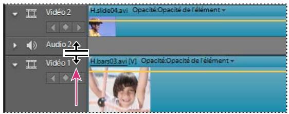 H slide04.avi Opacité:Opacité de l'élément Audio 2 H bars03.avi [V] Opacité:Opacité de l'élément